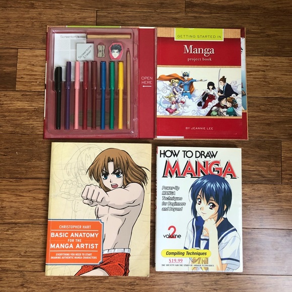 Manga Drawing Kit + 3 Books - Picture 1 of 7